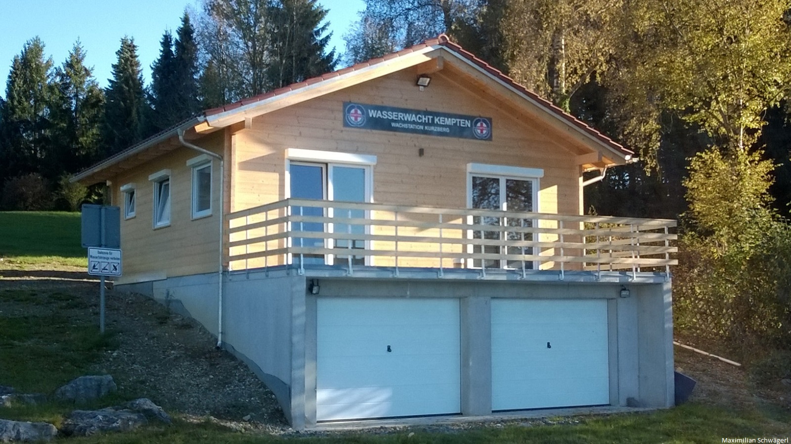Neubau der Wachstation am Niedersonthofener See.
